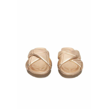 Cerruti 1881 Beige Sheepskin Women Sandal - Hilstor