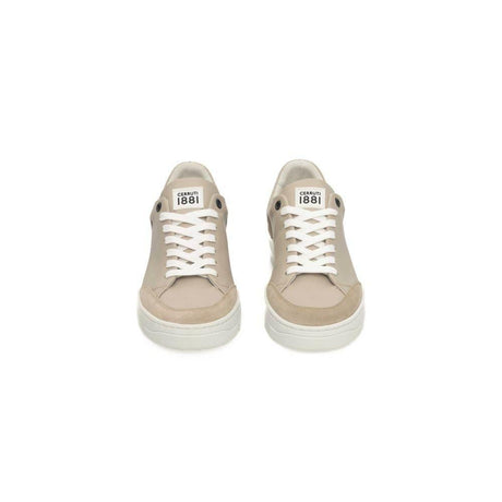 Cerruti 1881 Beige Cowhide Women Sneaker - Hilstor
