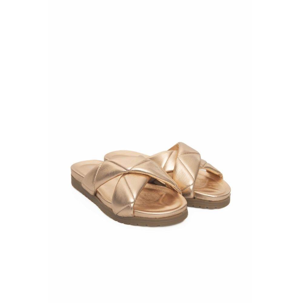 Cerruti 1881 Beige Lambskin Women Sandal - Hilstor