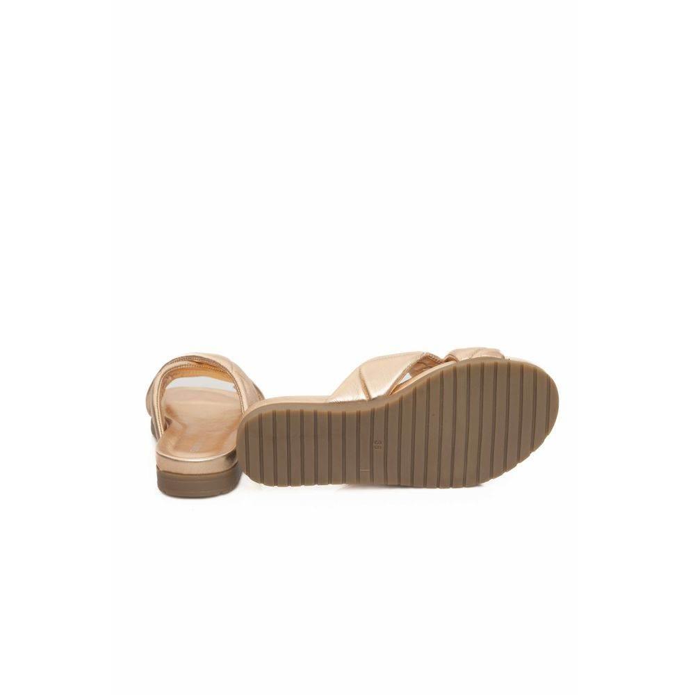 Cerruti 1881 Beige Lambskin Women Sandal - Hilstor