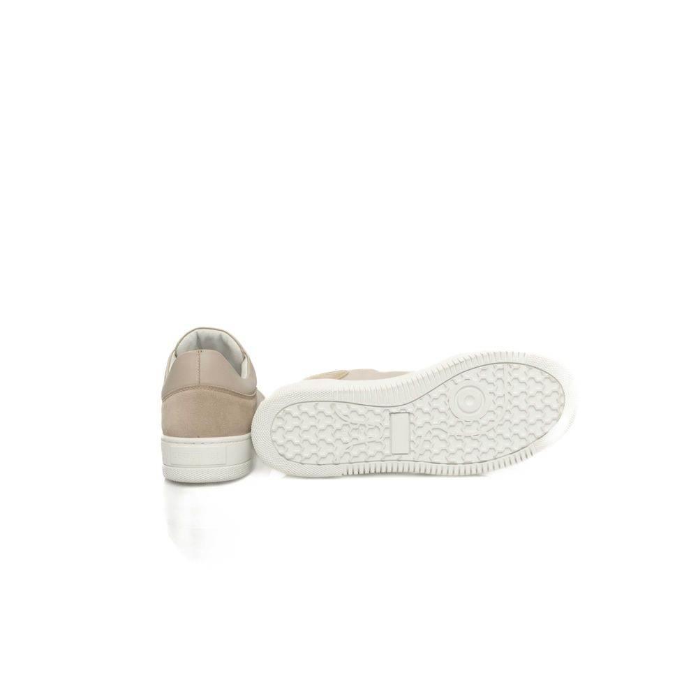 Cerruti 1881 Beige Cowhide Women Sneaker - Hilstor