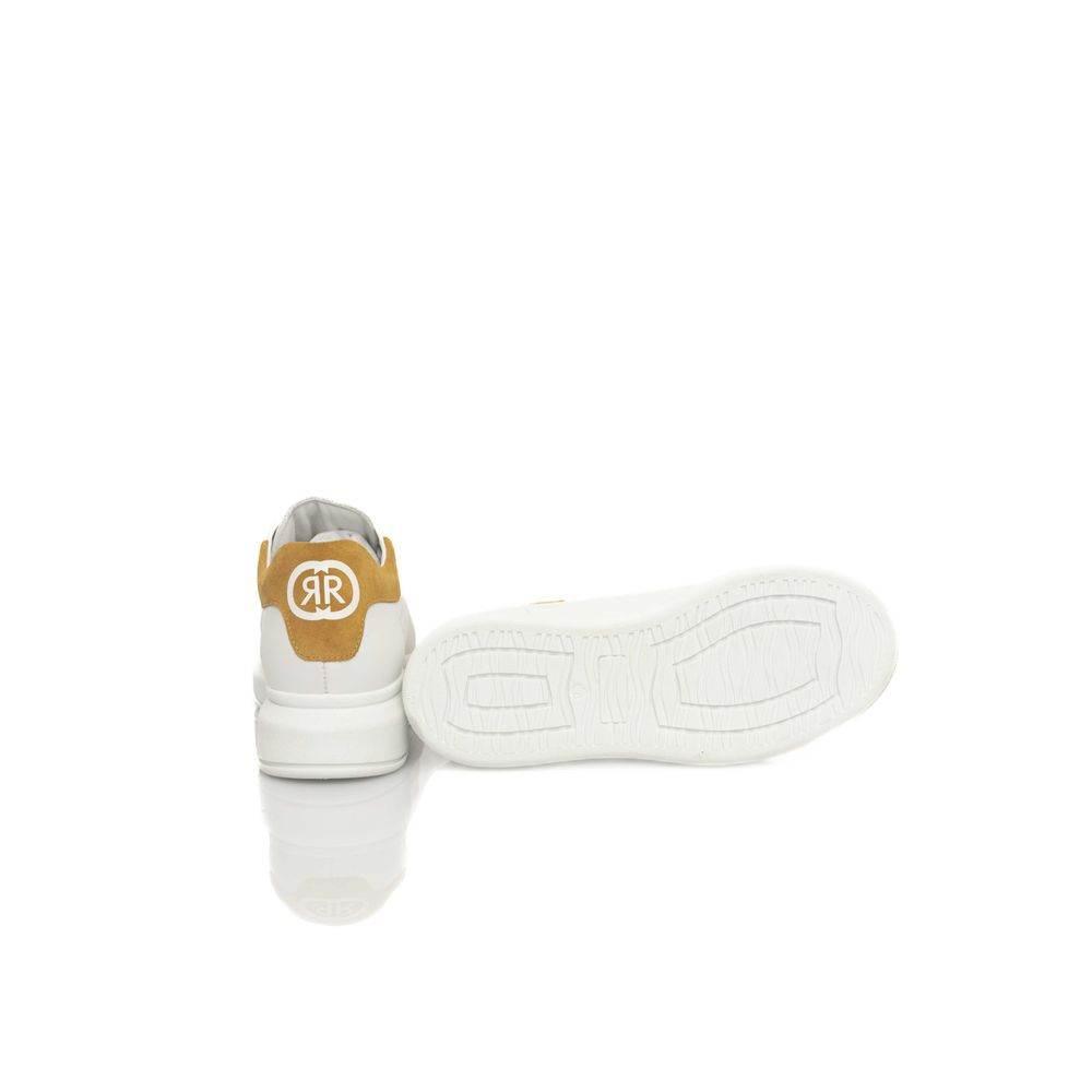 Cerruti 1881 White Cowhide Women Platform Sneaker - Hilstor