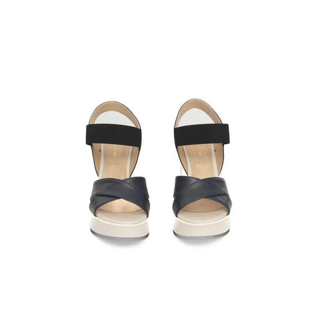 Cerruti 1881 Blue Calfskin Women Sandal - Hilstor