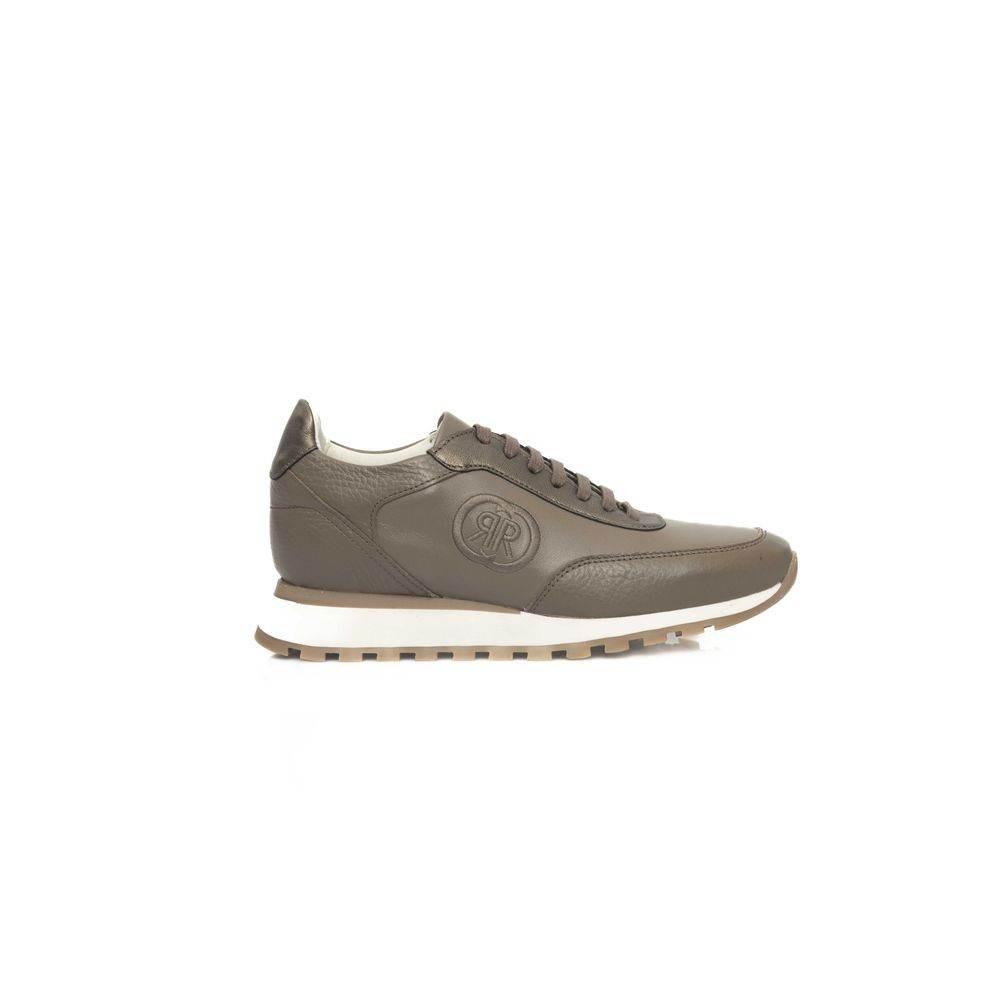 Cerruti 1881 Beige Cowhide Women Sneaker - Hilstor