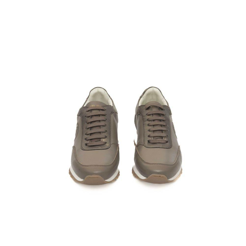 Cerruti 1881 Beige Cowhide Women Sneaker - Hilstor