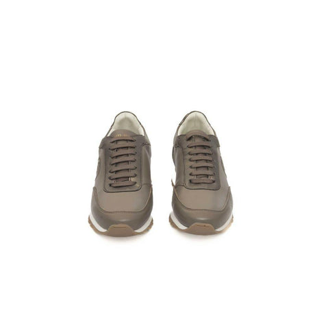 Cerruti 1881 Beige Cowhide Women Sneaker - Hilstor