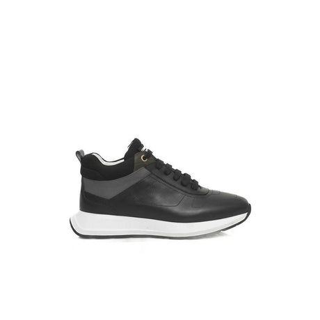 Cerruti 1881 Black Leather Women Sneaker - Hilstor