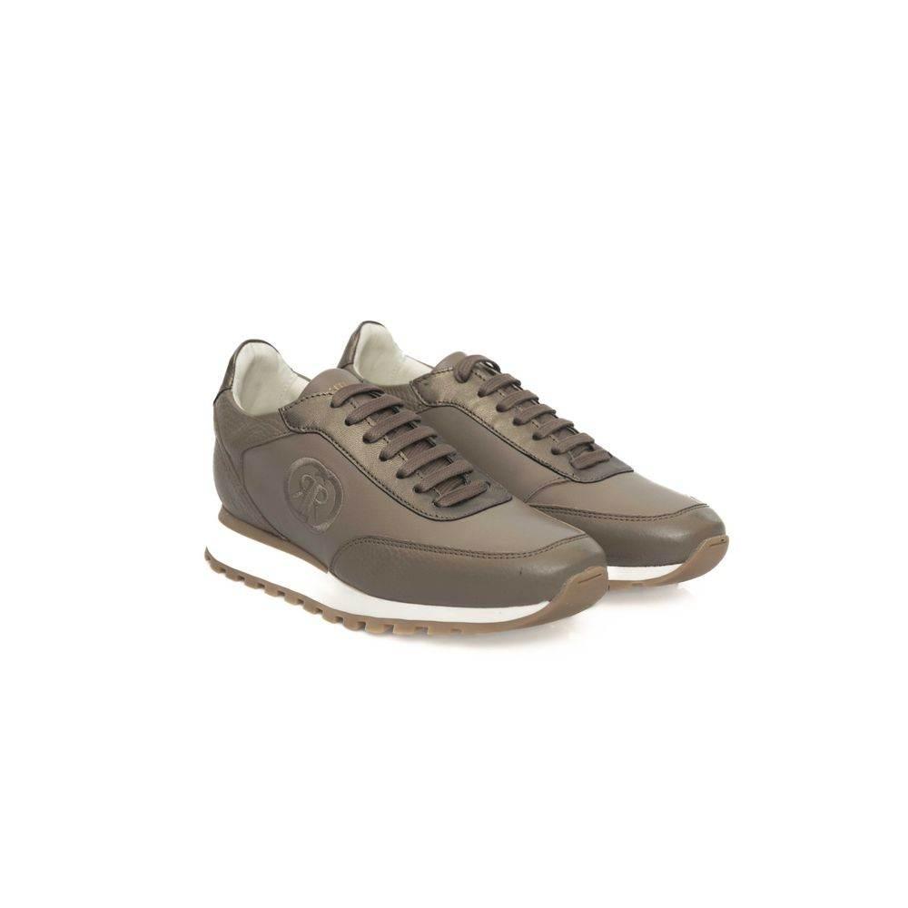 Cerruti 1881 Beige Cowhide Women Sneaker - Hilstor