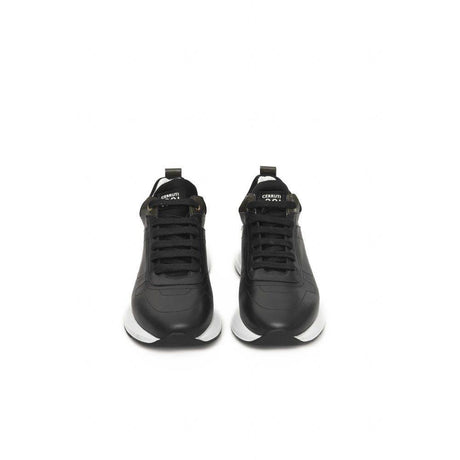 Cerruti 1881 Black Leather Women Sneaker - Hilstor
