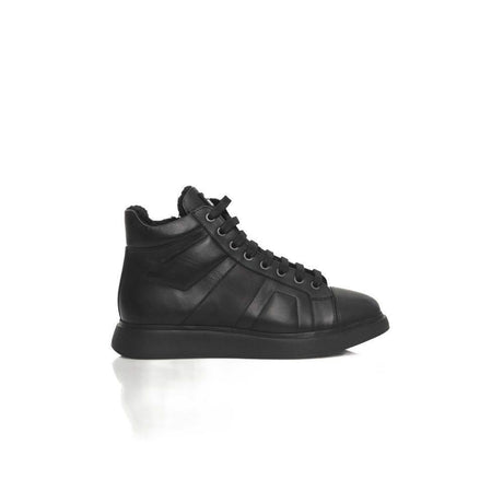 Cerruti 1881 Black Cowhide Women Sneaker - Hilstor