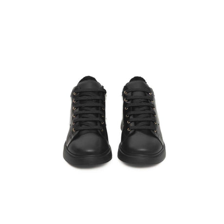 Cerruti 1881 Black Leather Women Sneaker - Hilstor
