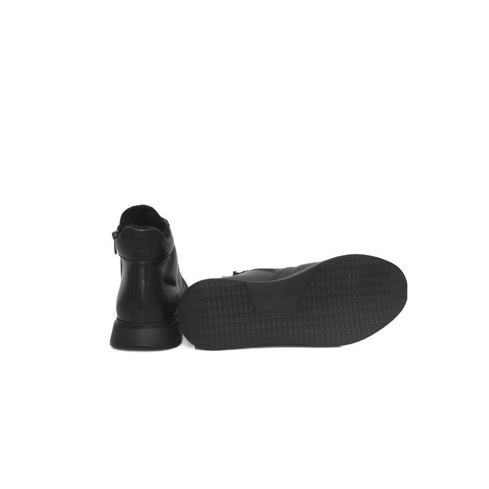 Cerruti 1881 Black Cowhide Women Sneaker - Hilstor