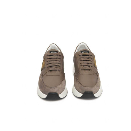 Cerruti 1881 Beige Cowhide Women Sneaker - Hilstor
