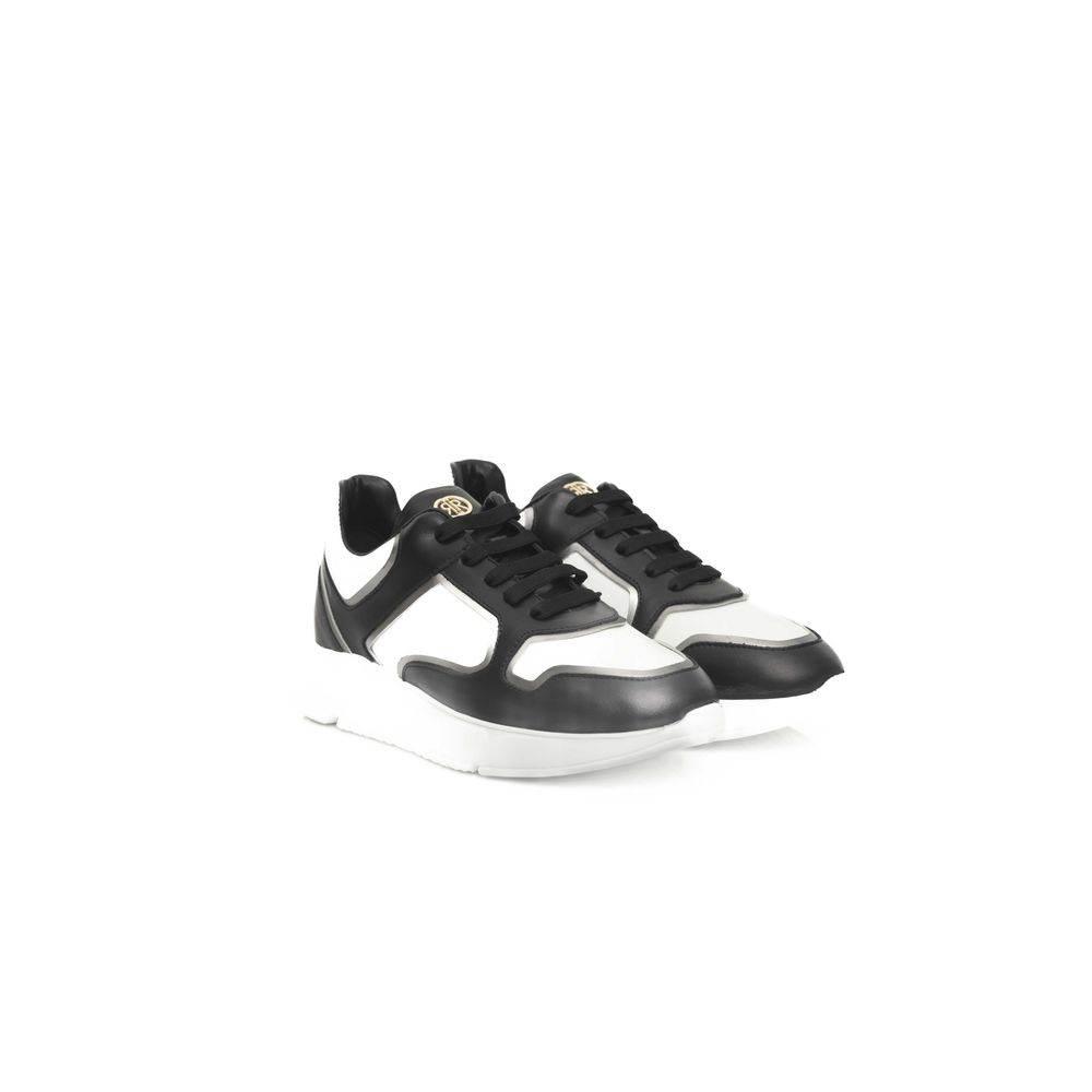 Cerruti 1881 Black Cowhide Women Sneaker - Hilstor