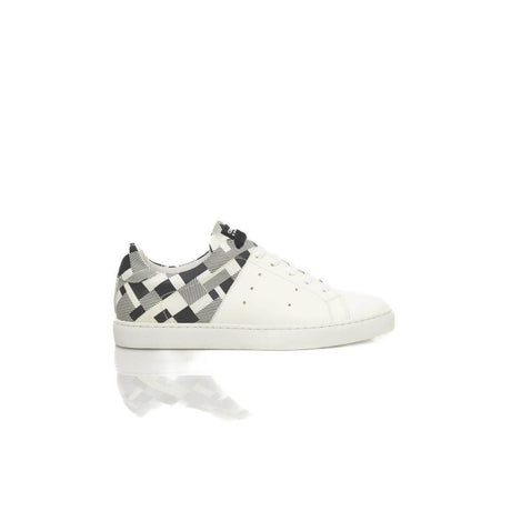 Cerruti 1881 White Calfskin Men Sneaker - Hilstor