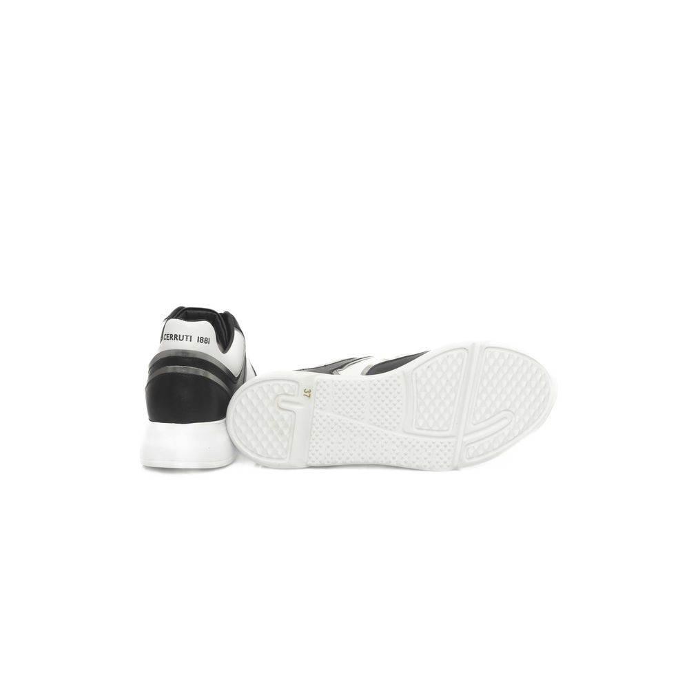 Cerruti 1881 Black Cowhide Women Sneaker - Hilstor