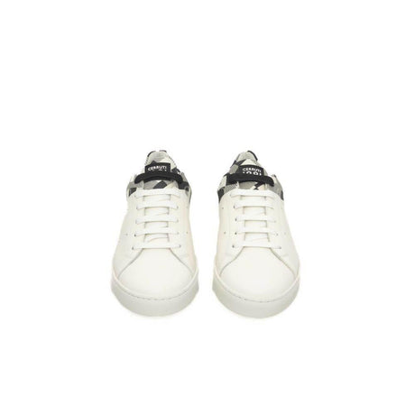 Cerruti 1881 White Calfskin Men Sneaker - Hilstor