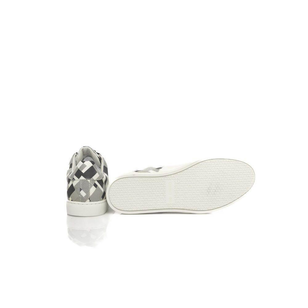 Cerruti 1881 White Calfskin Men Sneaker - Hilstor