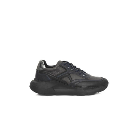 Cerruti 1881 Blue Cowhide Men Sneaker - Hilstor