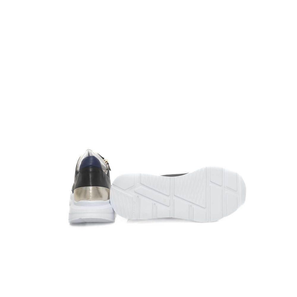 Cerruti 1881 Black Goatskin Women Sneaker - Hilstor