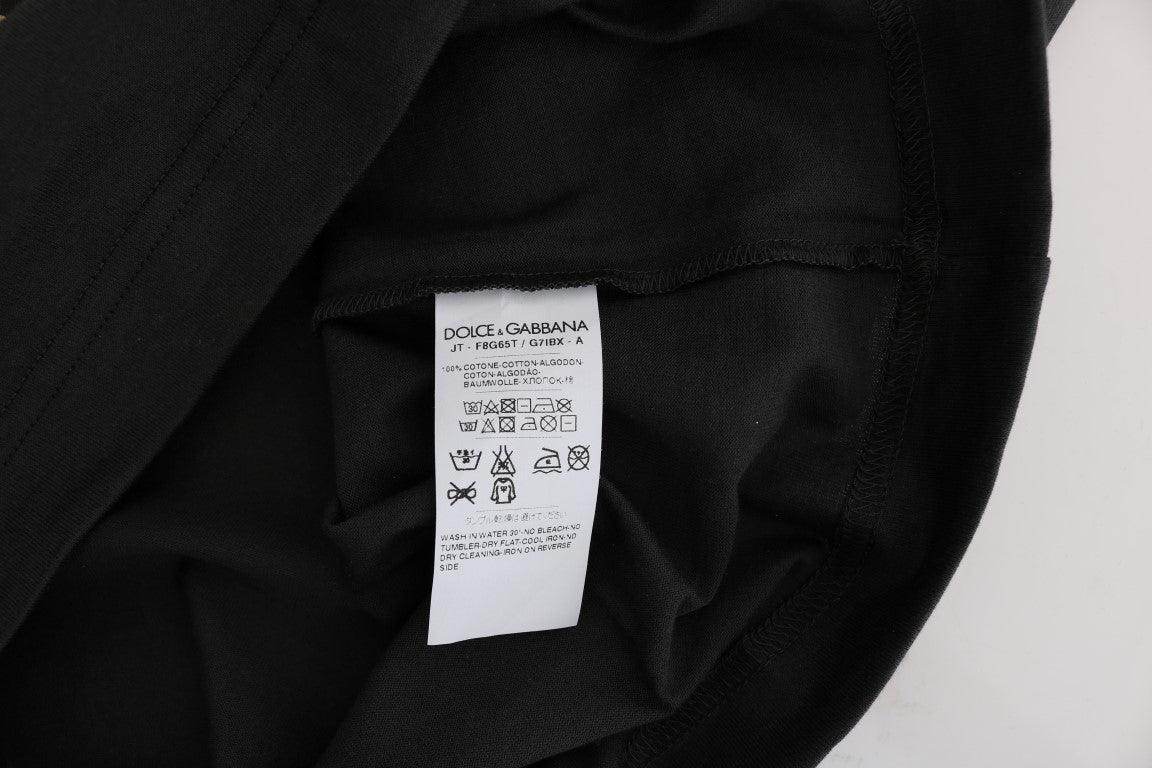 Dolce & Gabbana Gray Cotton 2017 Motive T-Shirt - Hilstor