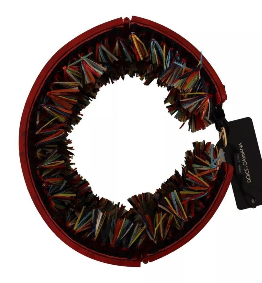 Dolce & Gabbana Multicolor Floral Wide Waist Carretto Belt - Hilstor