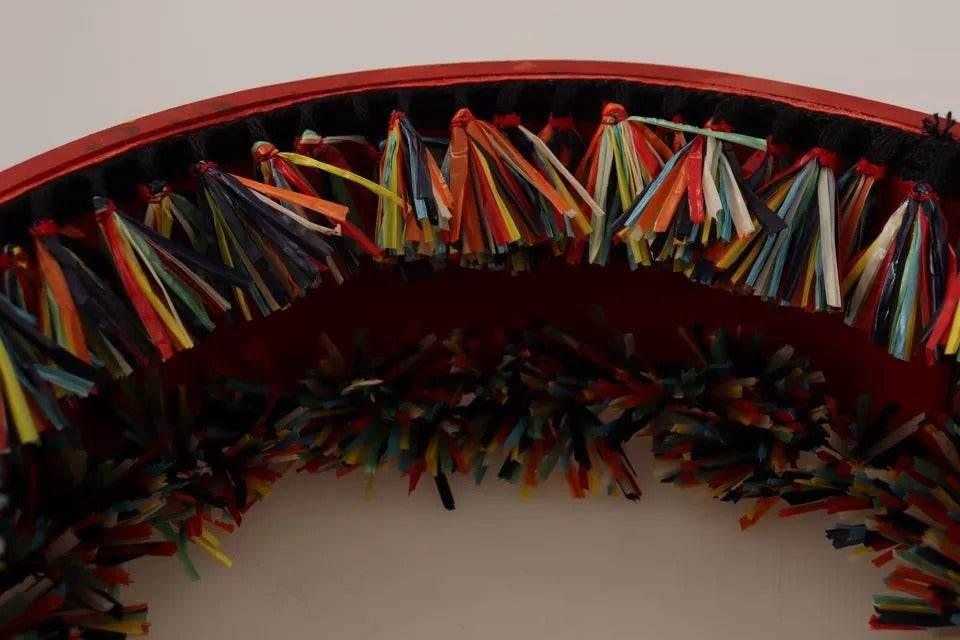 Dolce & Gabbana Multicolor Floral Wide Waist Carretto Belt - Hilstor