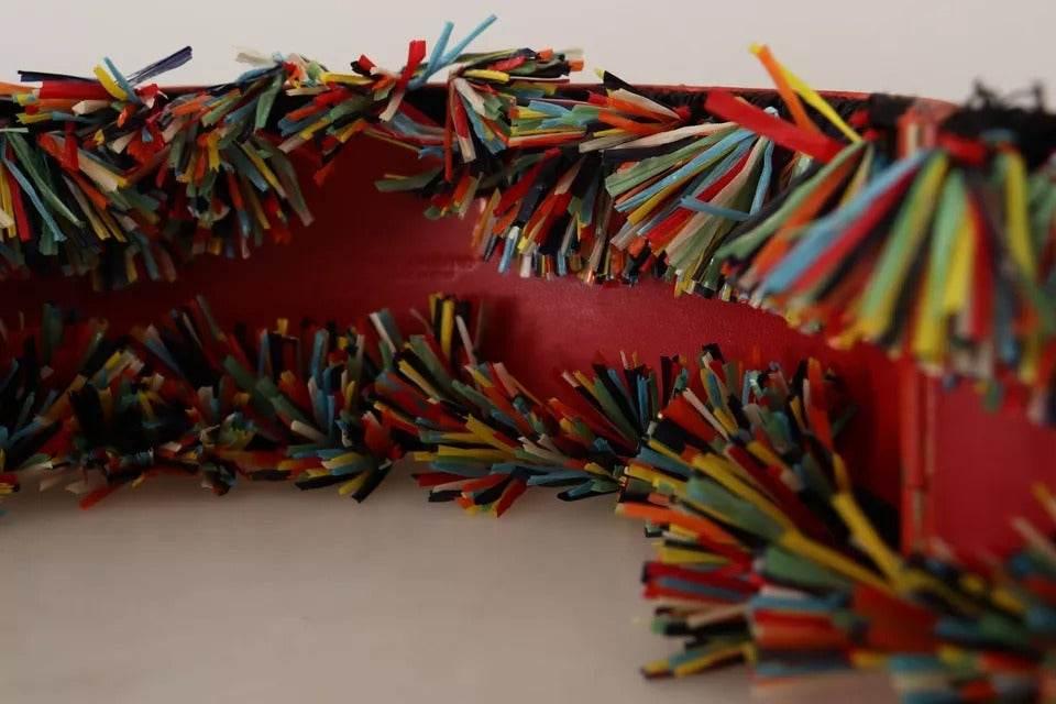 Dolce & Gabbana Multicolor Floral Wide Waist Carretto Belt - Hilstor