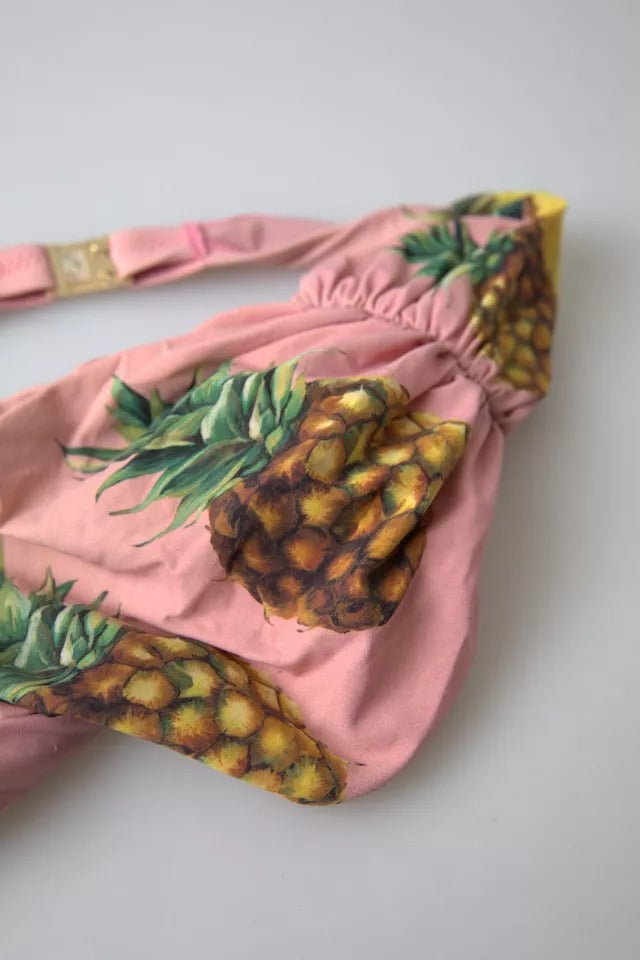 Dolce &amp; Gabbana lyserøde badedragt i bikinitop med badedragt