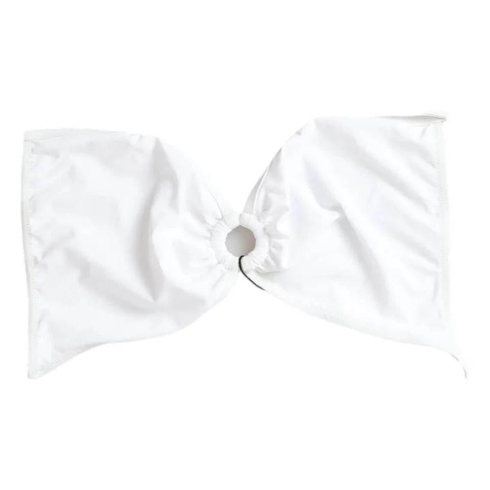 Dolce & Gabbana White Nylon Stretch Swimwear Top Bikini - Hilstor