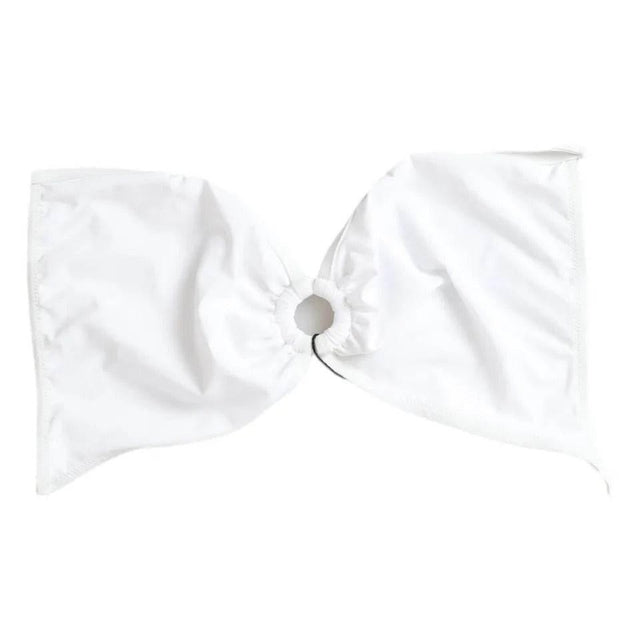 Dolce & Gabbana White Nylon Stretch Swimwear Top Bikini - Hilstor
