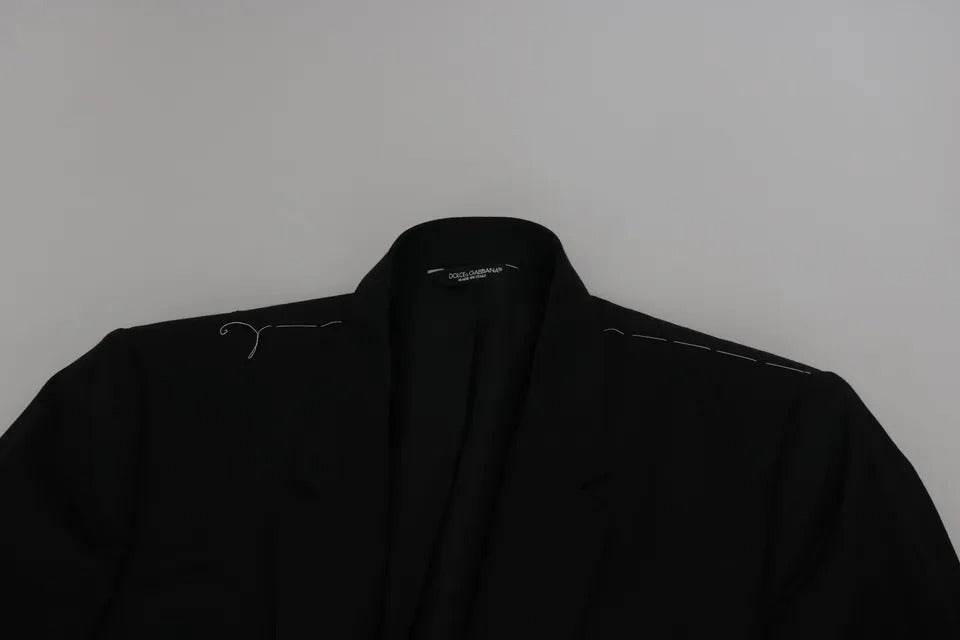 Dolce & Gabbana Black Slim Jacket Coat Blazer MARTINI - Hilstor