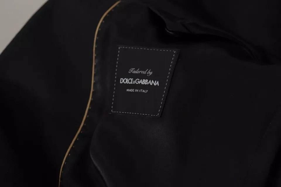 Dolce & Gabbana Black Polyester Single Breasted BlazerJacket - Hilstor