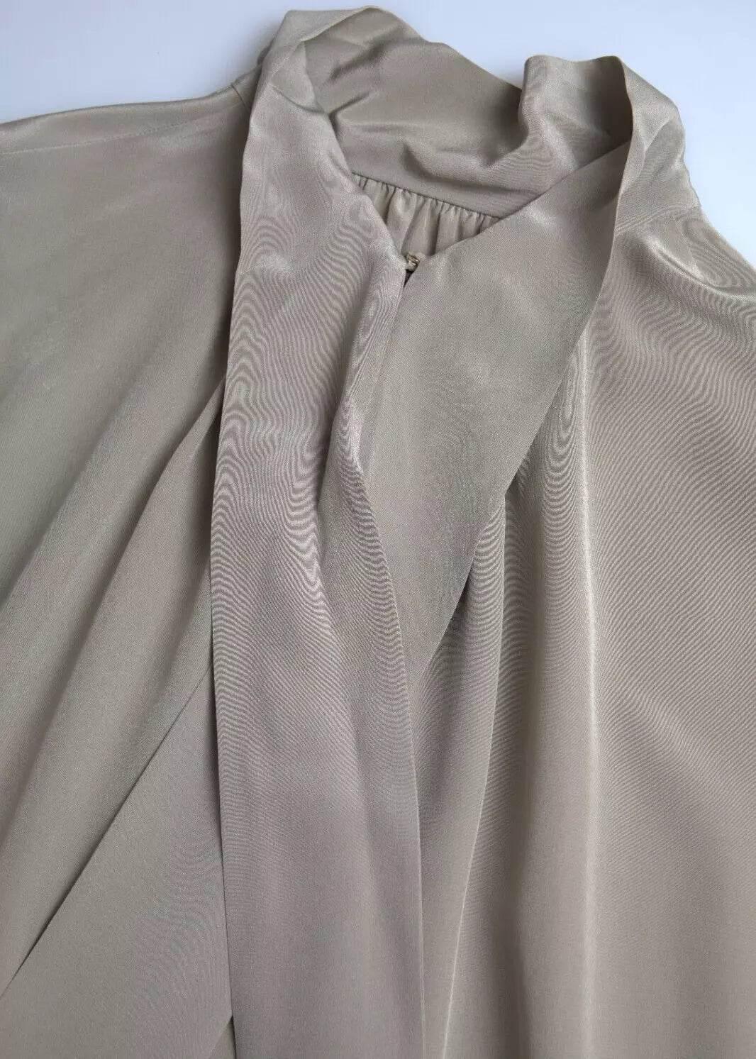 Dolce & Gabbana Gray Mock Neck Long Sleeves Top Blouse - Hilstor