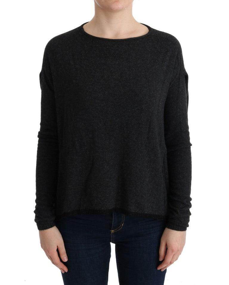 Costume National Gray Viscose Knitted Sweater - Hilstor