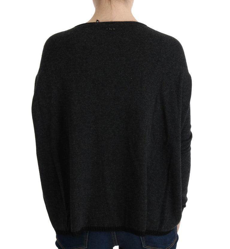 Costume National Gray Viscose Knitted Sweater - Hilstor