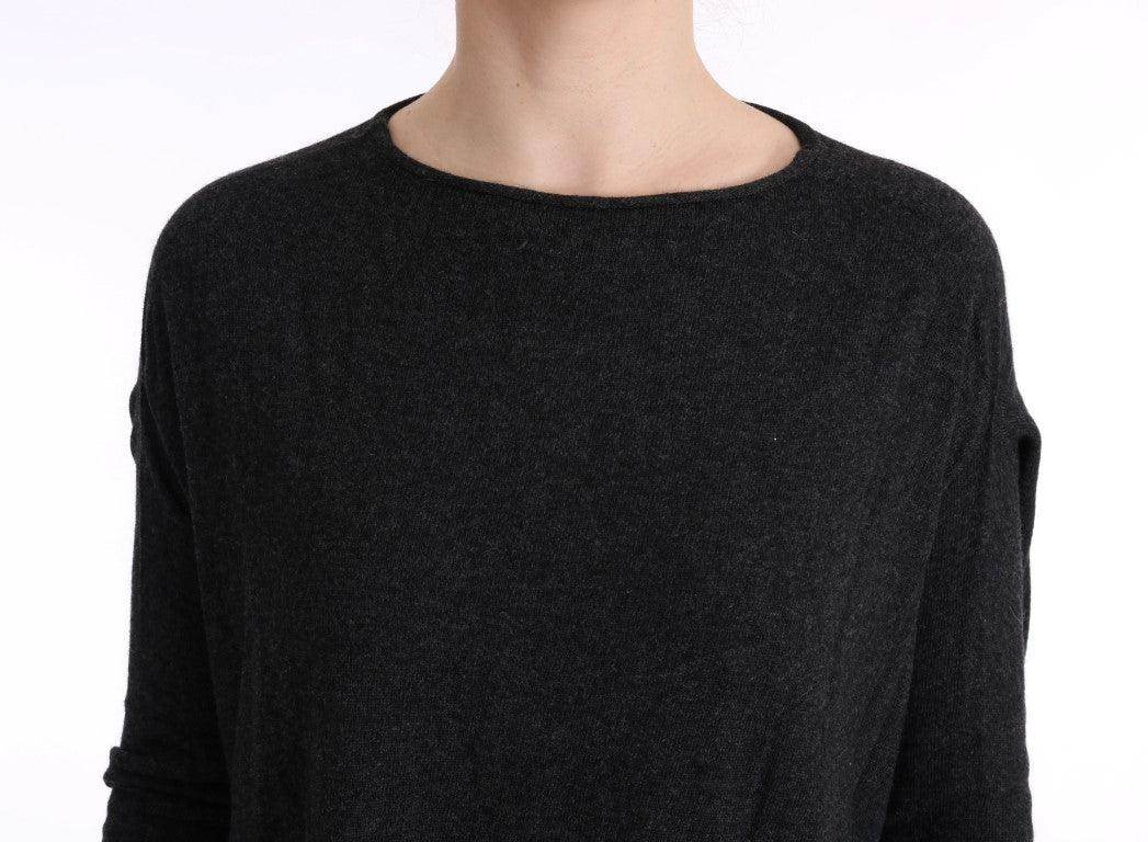 Costume National Gray Viscose Knitted Sweater - Hilstor