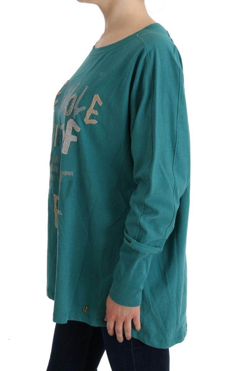 John Galliano Green Cotton Oversized Sweater - Hilstor