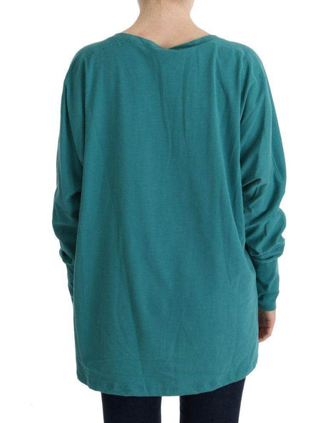 John Galliano Green Cotton Oversized Sweater - Hilstor