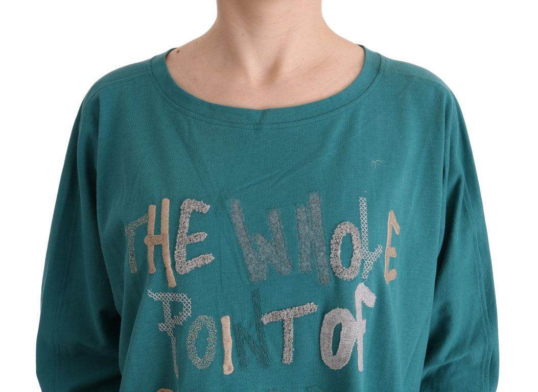 John Galliano Green Cotton Oversized Sweater - Hilstor