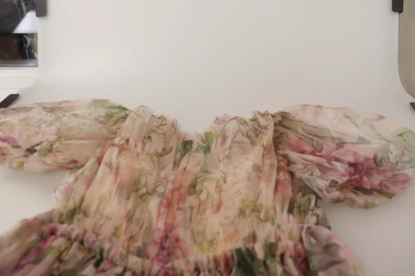 Dolce &amp; Gabbana Multicolor Blomstertryk Lang Maxikjole Kjole