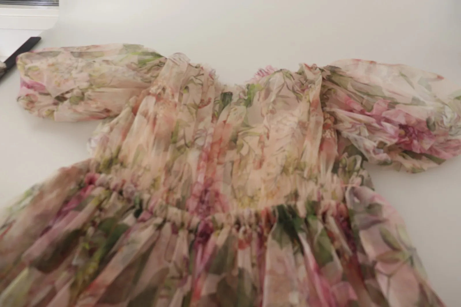 Dolce &amp; Gabbana Multicolor Blomstertryk Lang Maxikjole Kjole