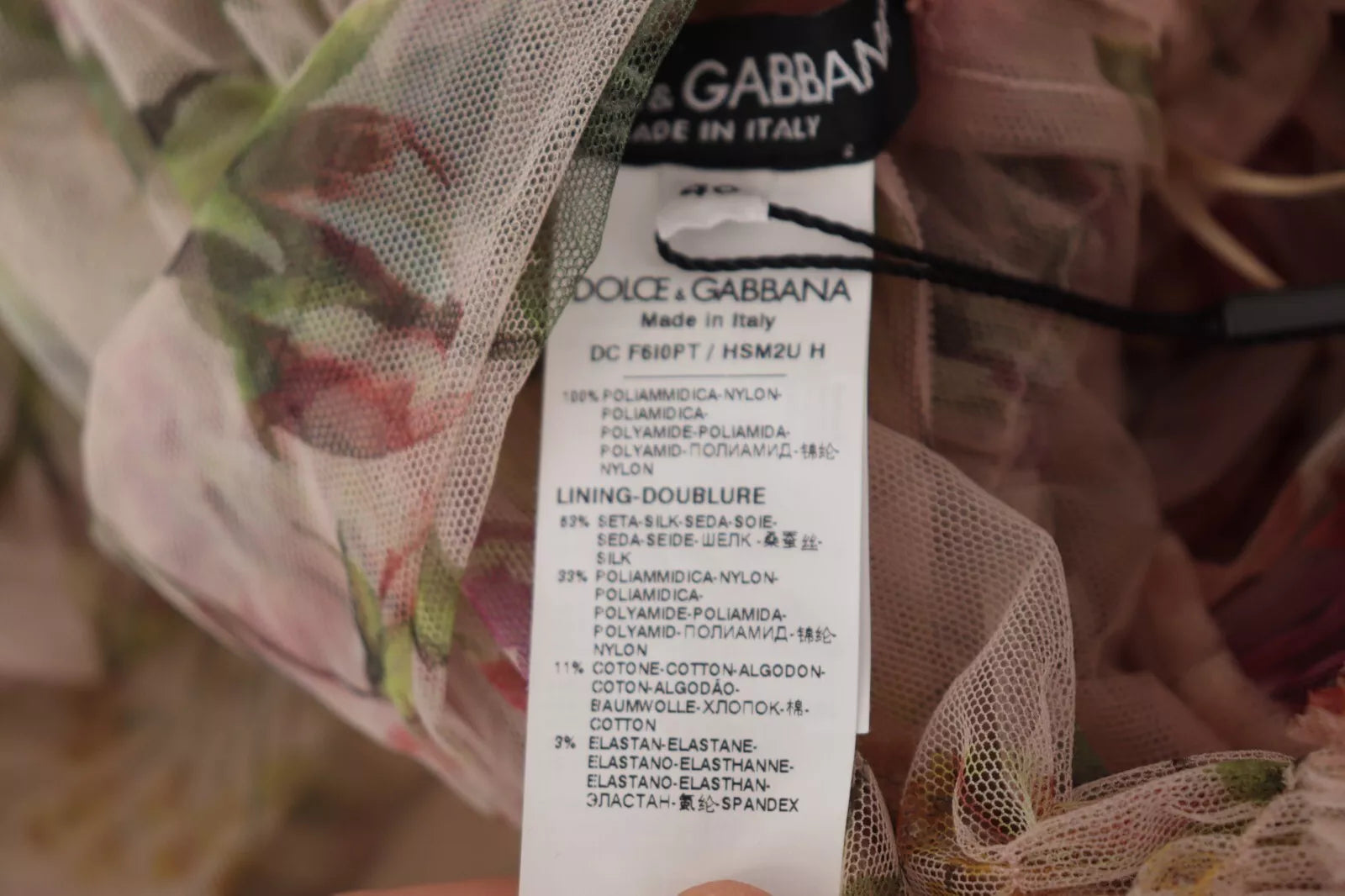 Dolce &amp; Gabbana Multicolor Blomstertryk Lang Maxikjole Kjole