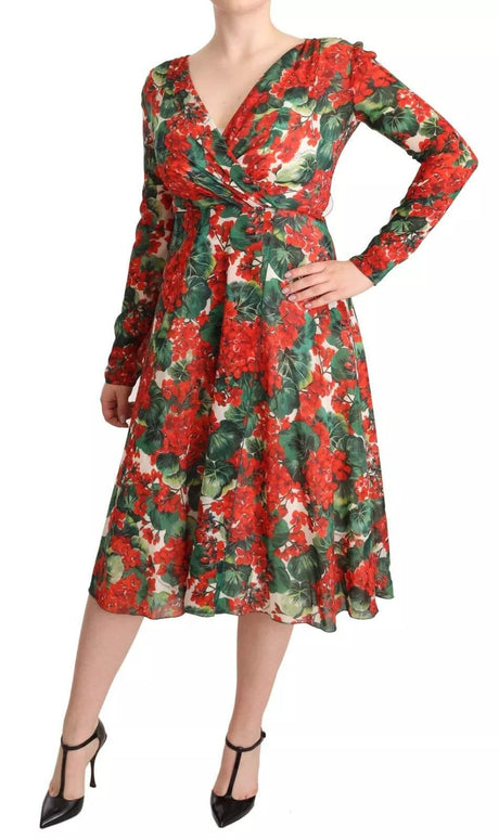 Dolce & Gabbana Multicolor Portofino-Print Shift Dress - Hilstor