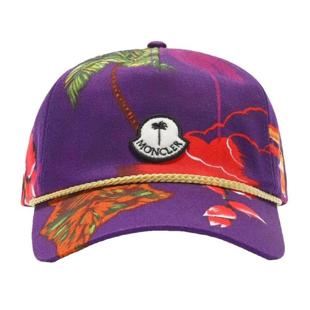 Moncler x Palm Angels Purple Cotton Hats & Cap - Hilstor