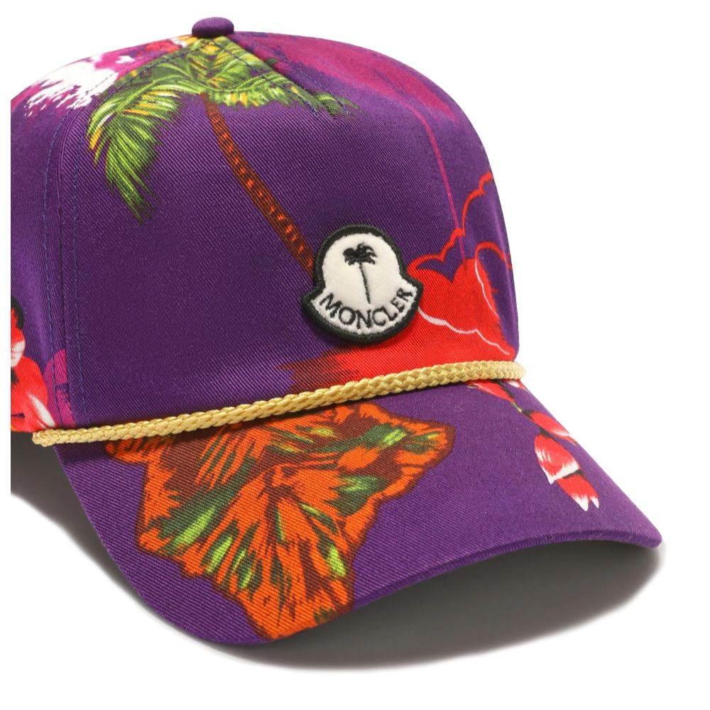 Moncler x Palm Angels Purple Cotton Hats & Cap - Hilstor