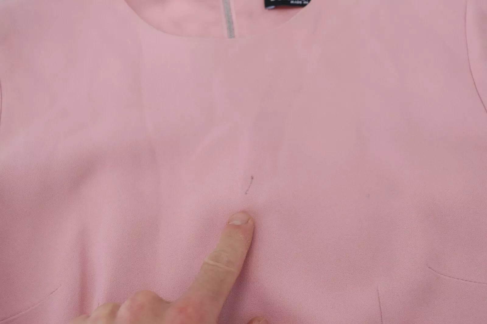 Dolce & Gabbana Pink A-line Flare Viscose 3/4 Sleeves Dress - Hilstor