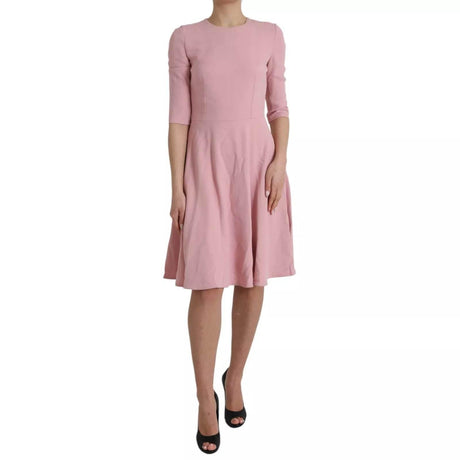 Dolce & Gabbana Pink A-line Flare Viscose Short Sleeves Dress - Hilstor