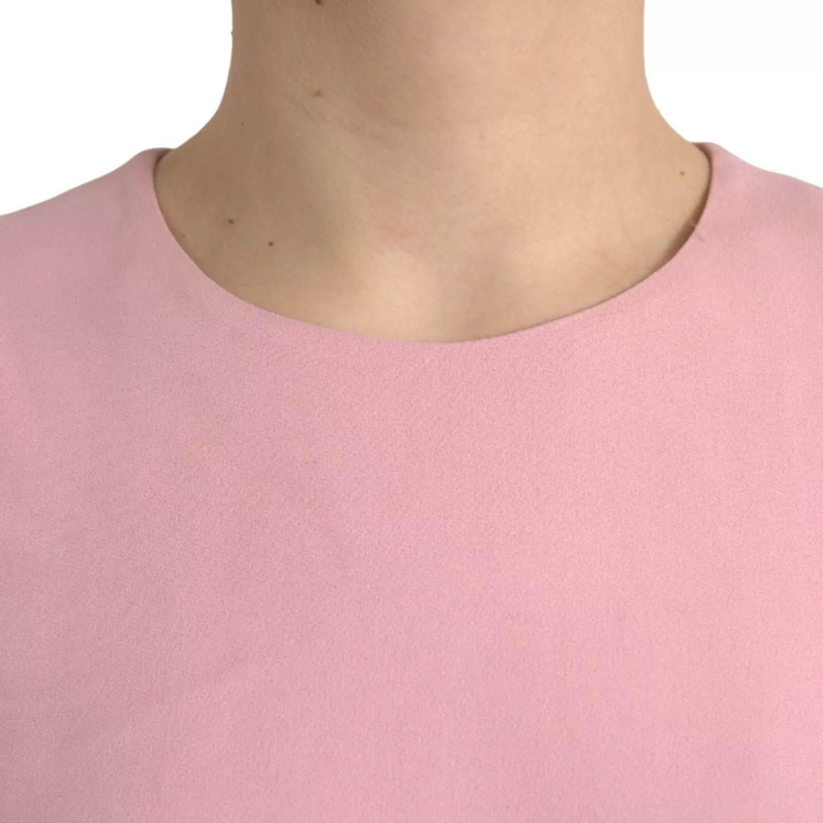 Dolce & Gabbana Pink A-line Flare Viscose Short Sleeves Dress - Hilstor