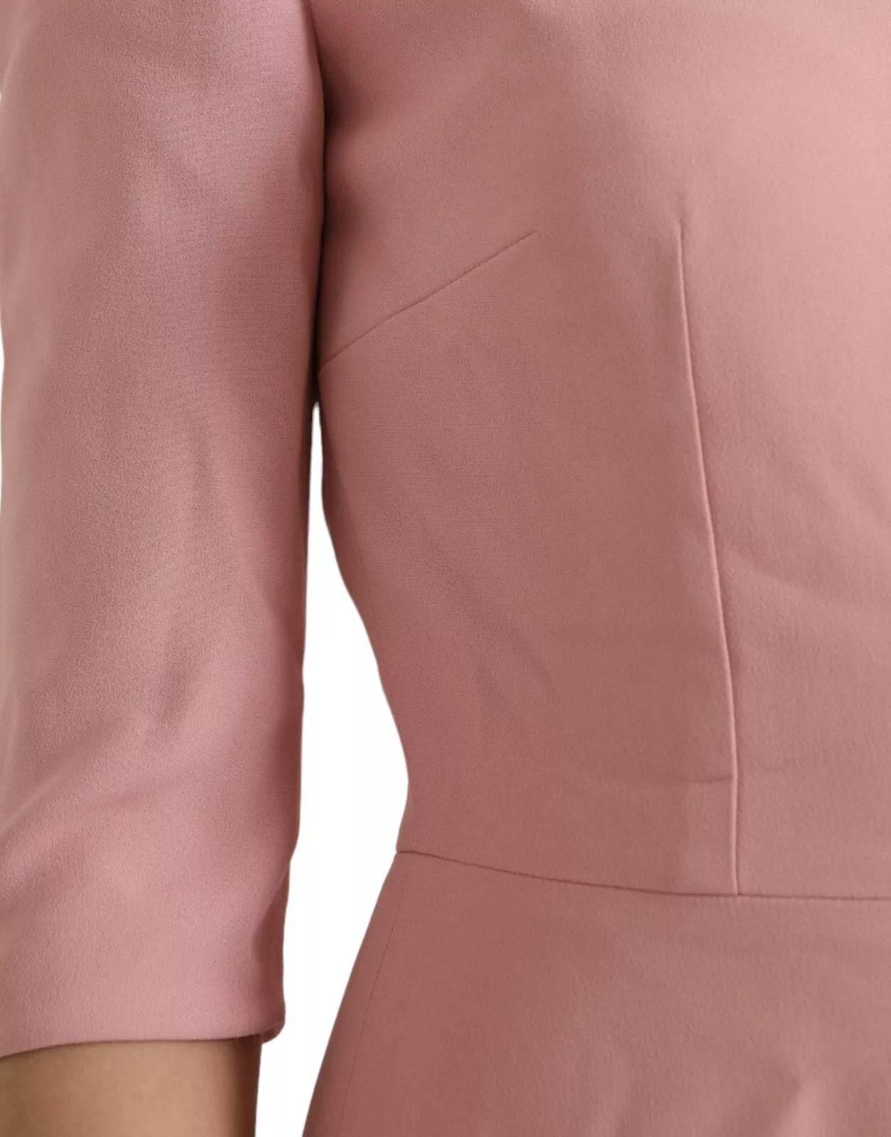 Dolce & Gabbana Pink A-line Flare Viscose Short Sleeves Dress - Hilstor